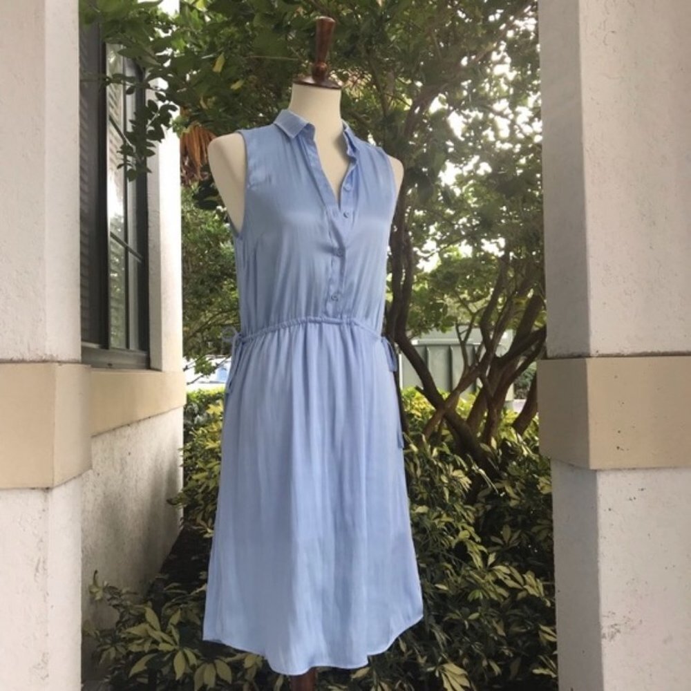 H&M Blue Summer Dress with side Tie